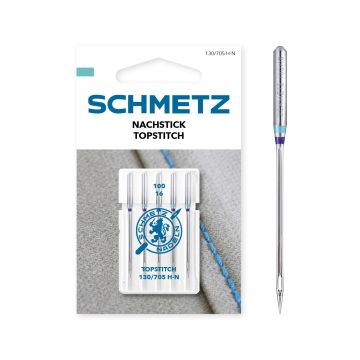 SCHMETZ TOPSTITCH SIZE 100 PACK OF 5 CARDED