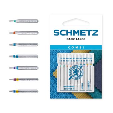 SCHMETZ COMBI BASIC LARGE PACK OF 10 CARDED