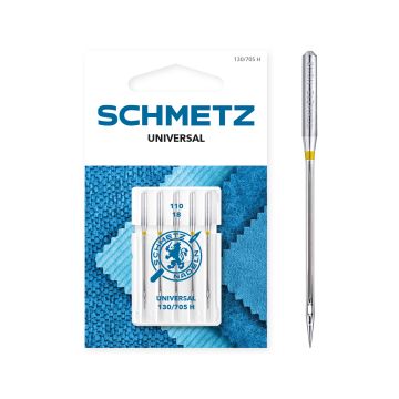 SCHMETZ UNIVERSAL SIZE 110 PACK OF 5 CARDED