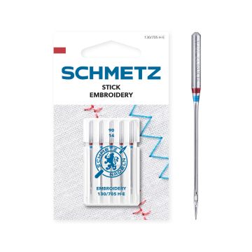 SCHMETZ EMBROIDERY SIZE 90 PACK OF 5 CARDED