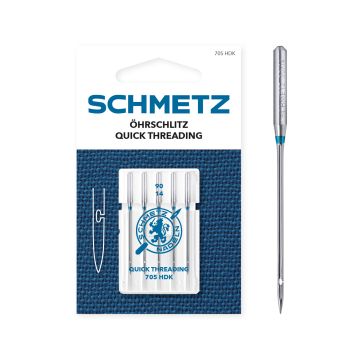 SCHMETZ QUICK THREAD SIZE 90 PACK OF 5 CARDED