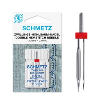 SCHMETZ DOUBLE WING 2.5MM SIZE 100 PACK OF 1 CARDED