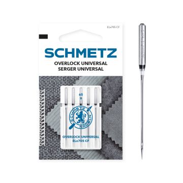 SCHMETZ DOUBLE SCARF SIZE 65 PACK OF 5 NEEDLES CARDED EL705CF