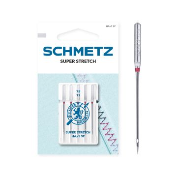 HAX1 SP SUPER STRETCH SIZE 75 PACK OF 5 NEEDLES CARDED