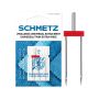 SCHMETZ TWIN 8.0MM SIZE 100 PACK OF 1 CARDED